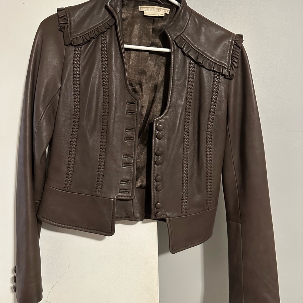 To the Max Dark Brown Leather Jacket